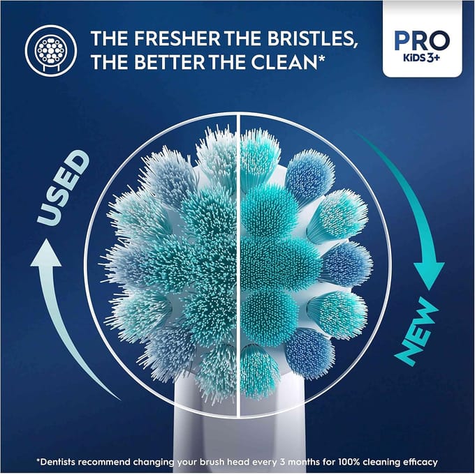Oral-B Pro Kids - Opzetborstels - Met Spiderman - 4 Stuks