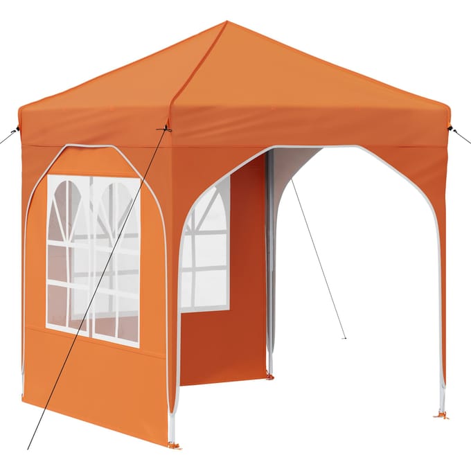 vidaXL - Pop-up - Feesttent - 192 - x - 192 - x - 245 - cm - Oranje