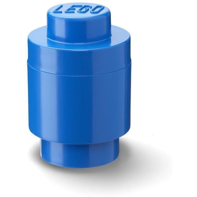 Lego - Opbergbox Brick 1 Rond - Polypropyleen - Blauw