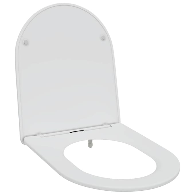 vidaXL - Toiletbril - Wit - 47 - x - 36 - x - 3,4 - cm - Duroplast