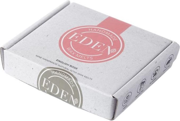 Set 9 Handgemaakte Soja Waxmelts Eden Roos