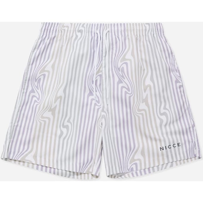 Nicce Strata Heren Wit/Lila Zwemshort