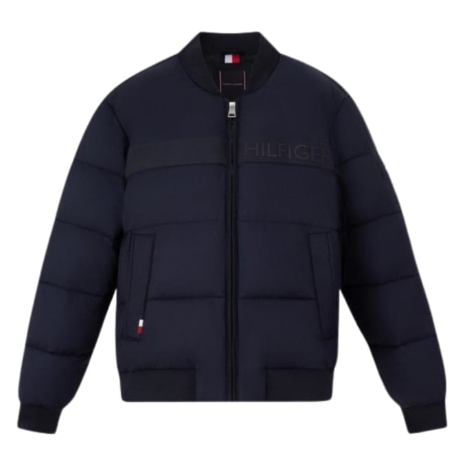 Tommy Hilfiger Marineblauwe High Loft Bomberjack
