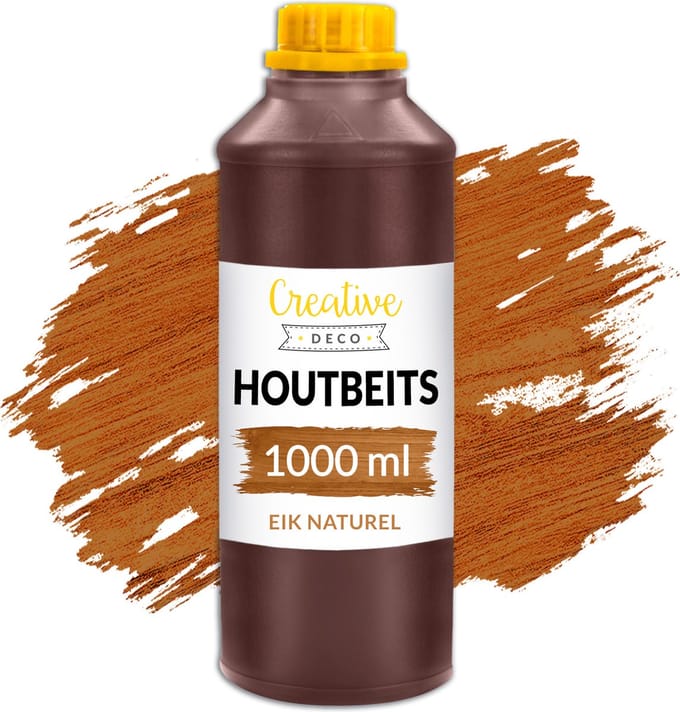 Creative Deco Houtbeits Waterbasis – 1 Liter – Eiken, Sneldrogend