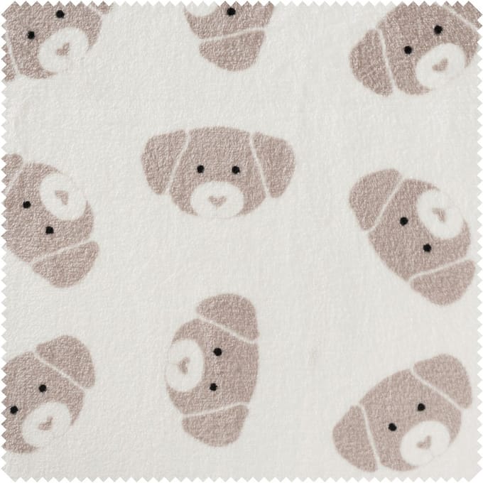 Double fleece stof "Cute Dog"