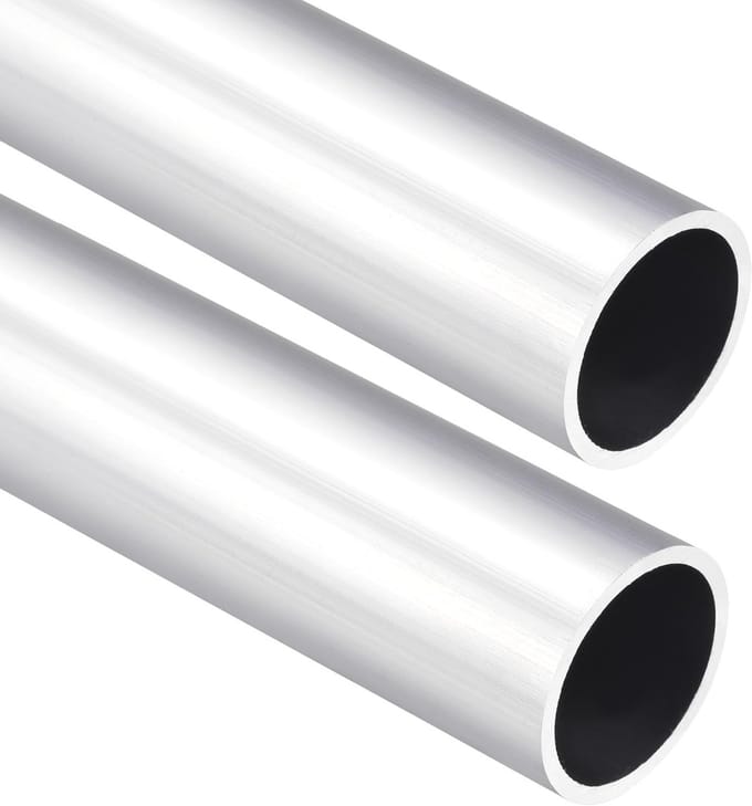 2 Stuks 30mm OD x 26mm ID Aluminium Ronde Buizen van 300mm Lengte voor Machinebouw, Constructie en DIY Projecten