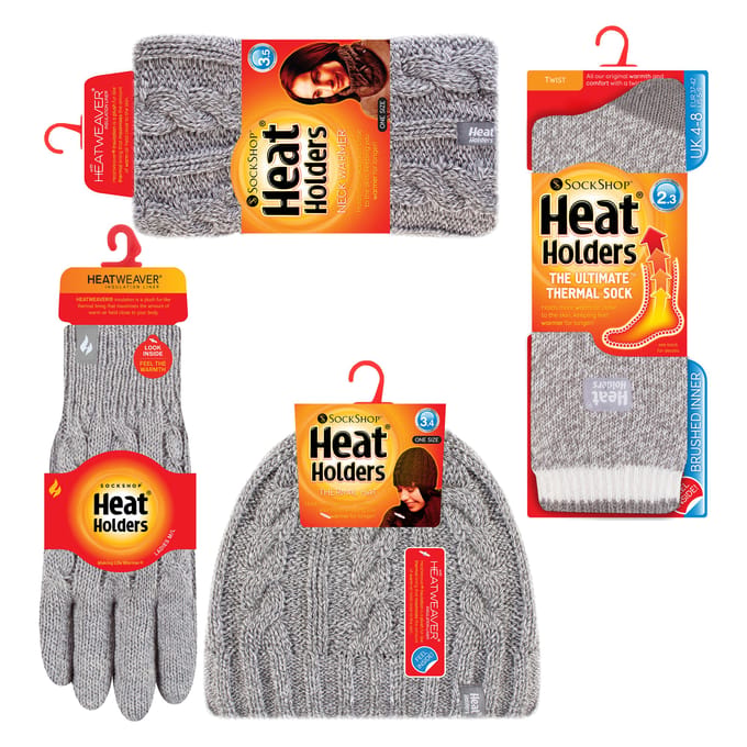 Dames Thermisch Wintersportset - Muts, Handschoenen, Nekwarmer & Draaikolven Sokken