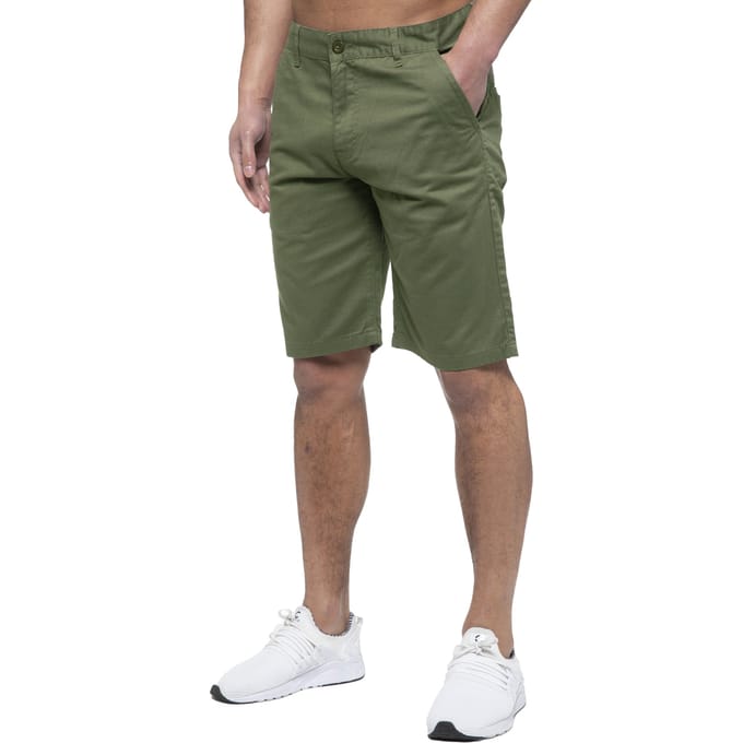 Enzo | Heren Chino Korte Broek In Khaki
