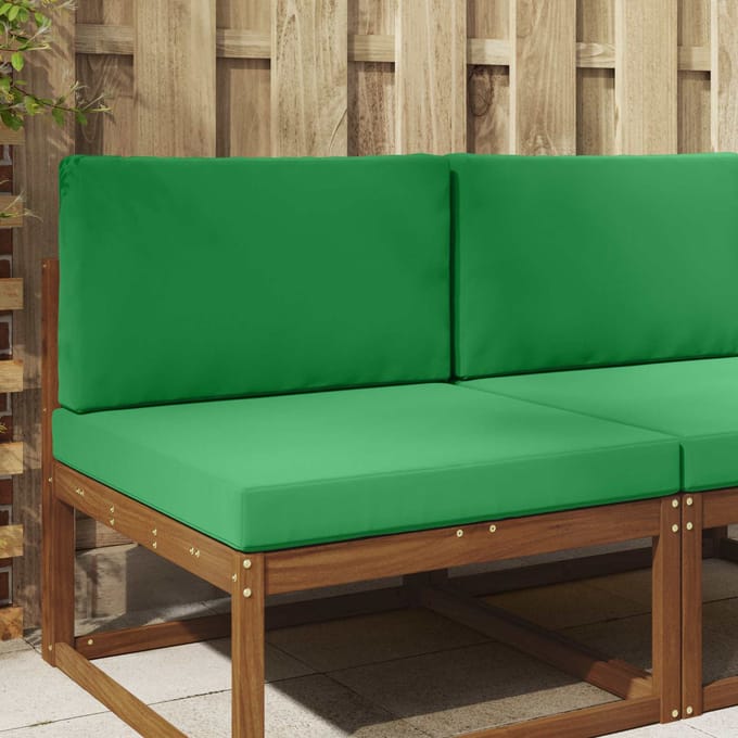 vidaXL - Buitenbankkussen - Polyester - Groen - 80 - x - 80 - cm