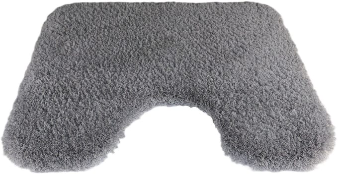 PRIMA - Dolce - WC mat - 50x60cm - grijs - antislip - met uitsparing 21cm