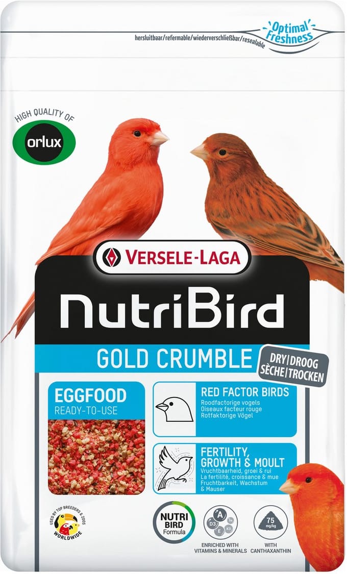 Versele-Laga Nutribird Gold Crumble Roodfactorige Vogels - Vogelvoer - 1 kg Roodfactor