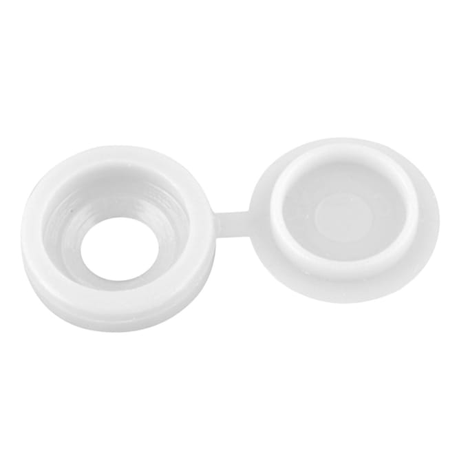 Schroefdoppen Plastic Decoratief Beschermend M5 Gat voor Zelfborende Schroeven Meubels Kast Wit wit