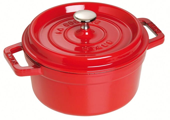 Staub Braadpan / Cocotte - Kersenrood - ø 22 cm / 2.6 liter