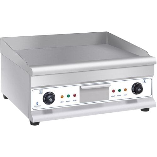 Royal Catering Dubbele elektrische grillplaat - 60 cm - glad - 2 × 3.200 W 10011139