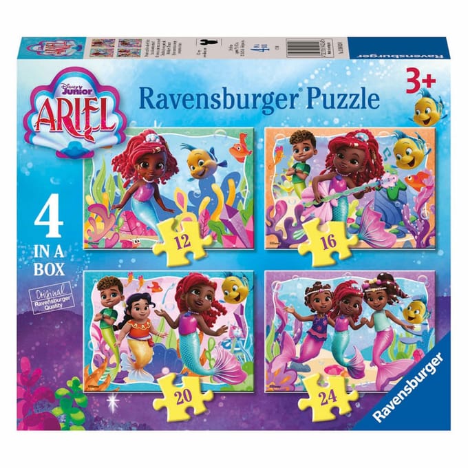 Ravensburger puzzel Disney Ariel - Legpuzzel - 12, 16, 20, 24 stukjes
