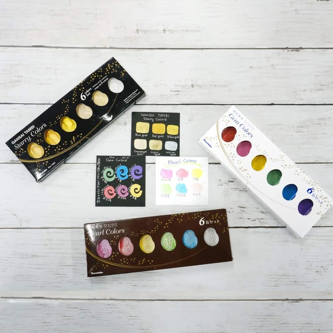 Gansai Tambi Pearl colors