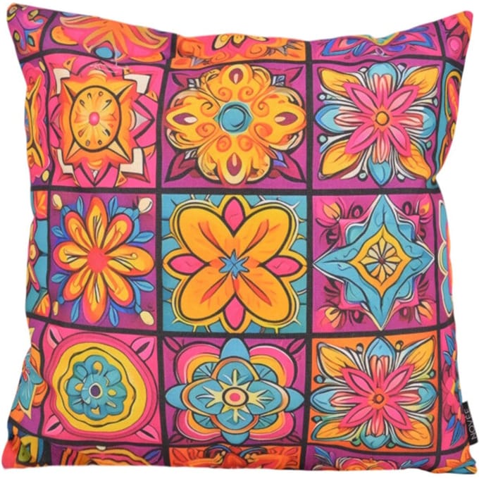 NOVÉE Sierkussen kaya mandala #3 outdoor | 45 x 45 cm | katoen/polyester