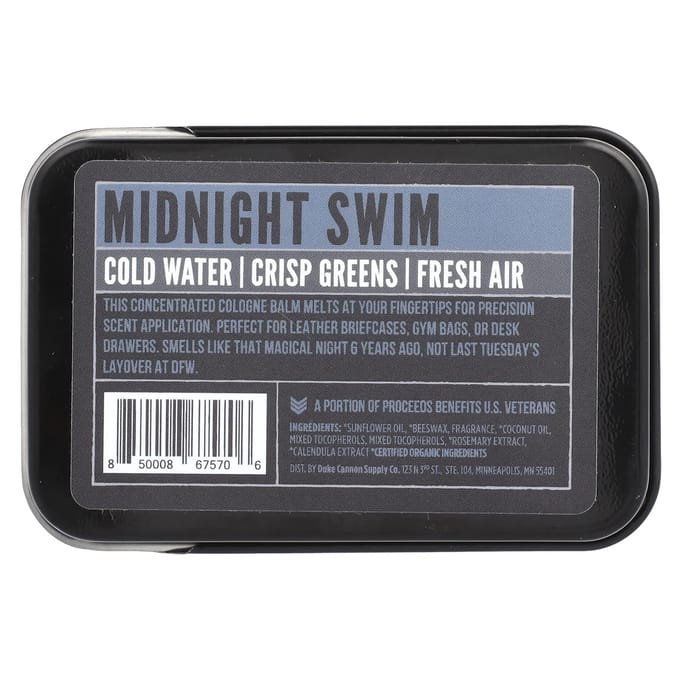 Duke Cannon Supply Co., Solid Kolon, Midnight Sweet, Dark Water, 1.5 Oz