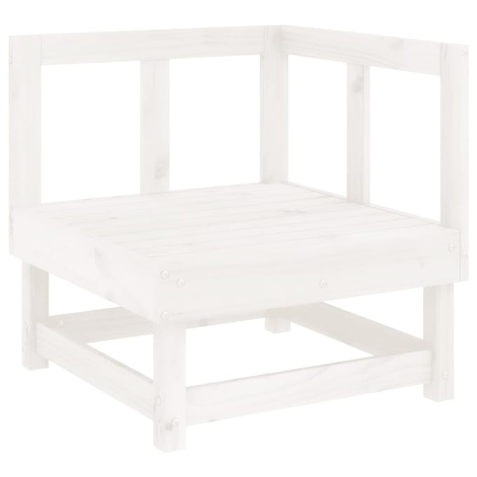 vidaXL - Tuinhoekbanken - 2 - st - massief - grenenhout - wit