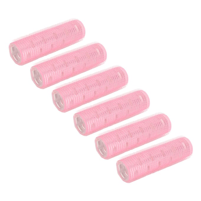 6 stuks Haarrollers Aluminium Folie Thermische Verlengende Haarroller Haarstyling Tools Voor Pony white