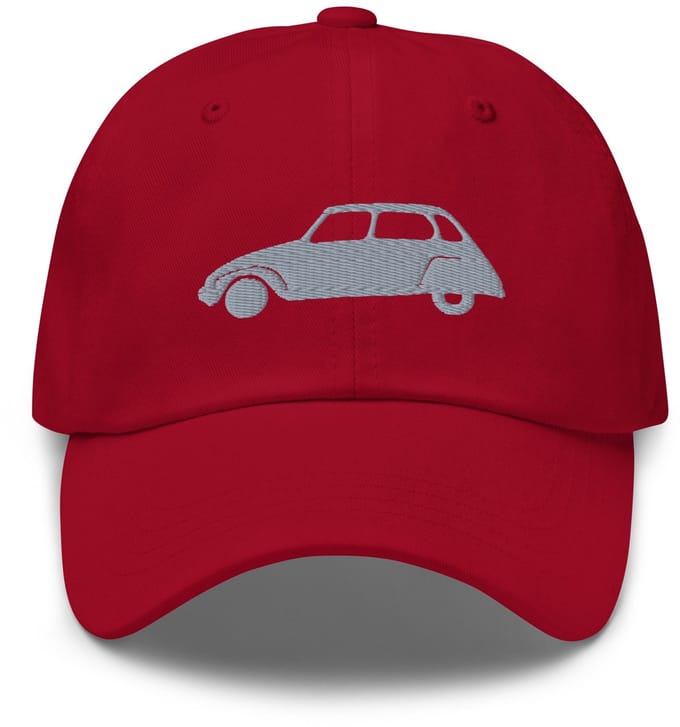 De2pktjes - Geborduurde Citroën Dyane pet - Veenbes