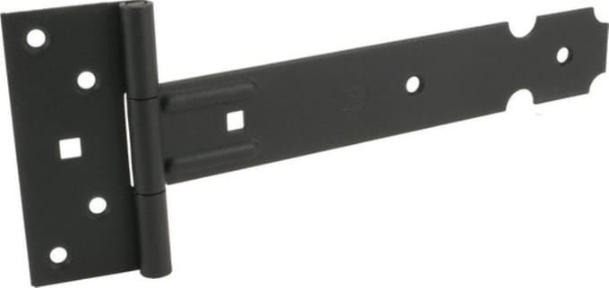 Poortscharnier / Kruishengsel - EXTRA ZWAAR - Lengte: 500mm - Dikte: 4mm - Zwart