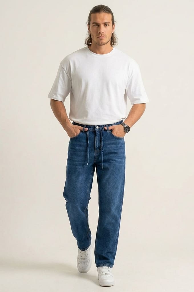 Relaxed Fit Denim Broek