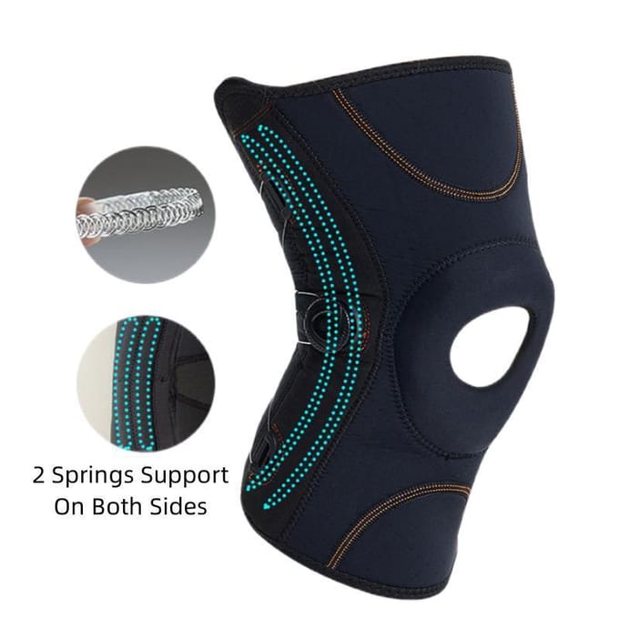 1 Stuk Boa Micro Verstelbare Kniebeschermer Sportbrace Voor Gewrichtspijn Meniscus Scheur Kruisband Artritis Ondersteuning Sportschool Kniebeschermers L beige