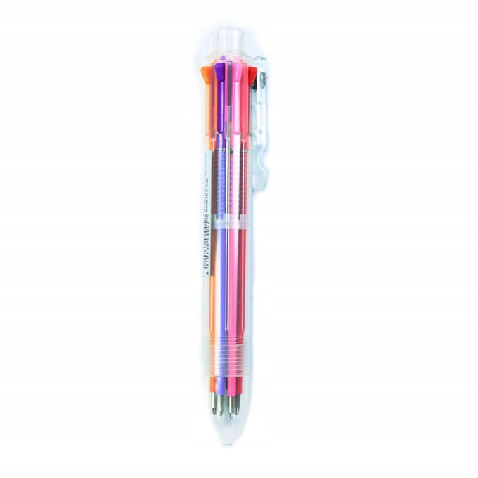 Multicolor Pen met 8 Kleuren Inkt