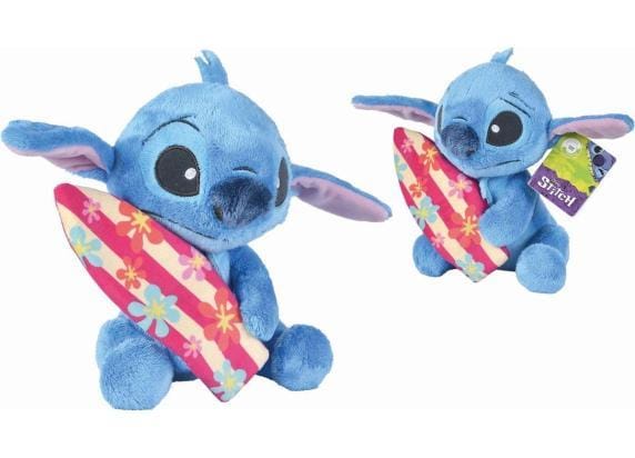 Disney - Lilo & Stitch - Stitch met surfplank - 35cm - Knuffel - Pluche