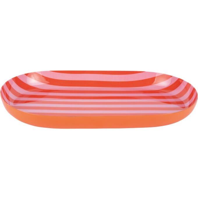 Present Time - Dienblad Animado Oval Small - Oranje - 25x15x2,5 cm