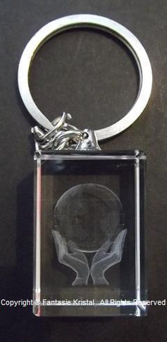 Sleutelhanger laser 3D "wereldbol"