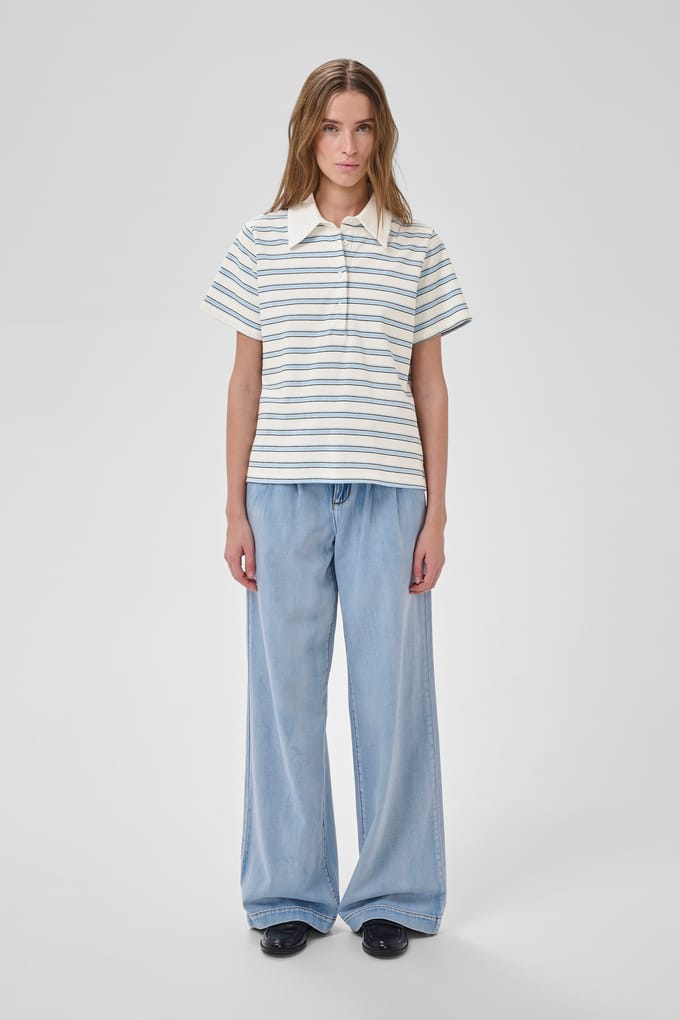 Poloshirt met korte knoopsluiting model 'Asla'