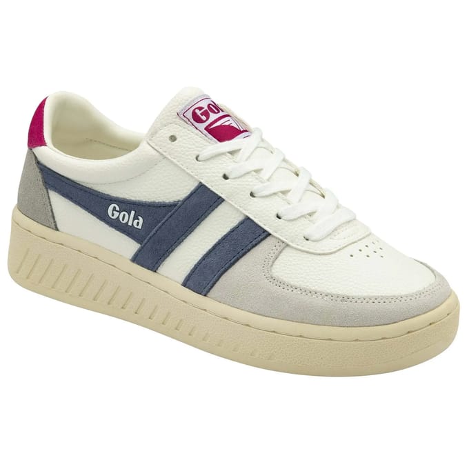 Gola damessneaker Grandslam Trident wit blauw