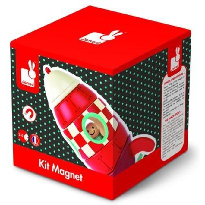 Janod Kit Magneet Raket Houten speelgoed