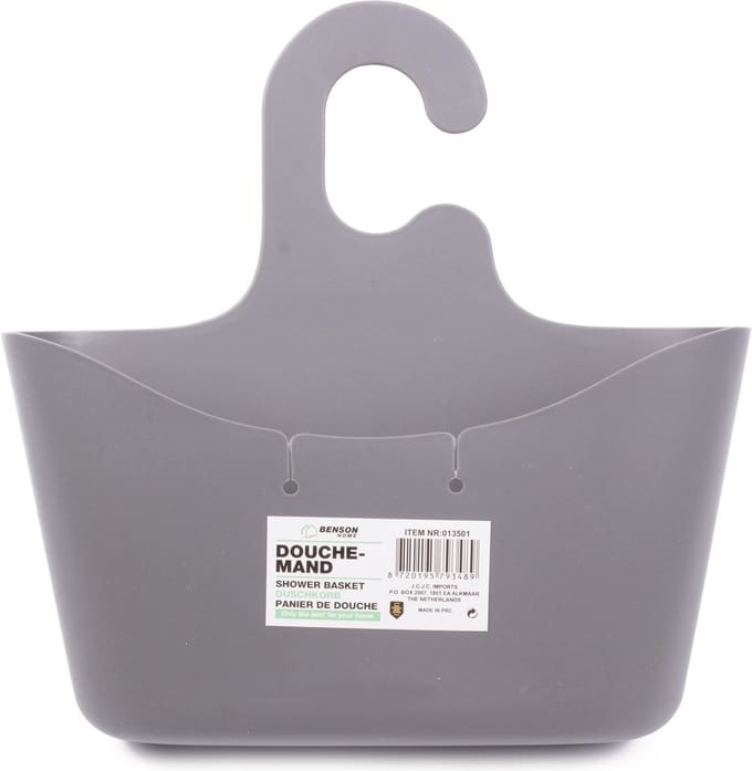 Benson Douchemand - Polypropyleen - Waterafvoer - 28,1 x 10 x 28,6 cm - Grijs