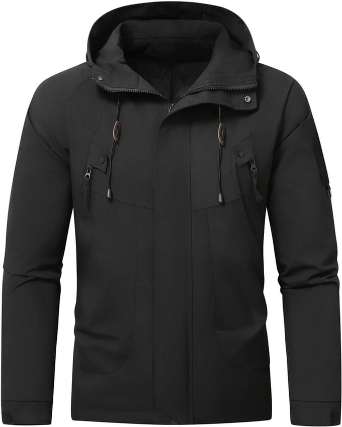 YOUTHUP Heren Jack - Capuchon en Winddicht Outdoorjas - L
