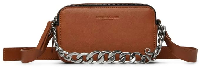 SCOTCH & SODA Schoudertas Reporter Bag Cognac Lichtbruin