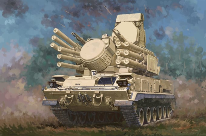 Trumpeter Modelbouwpakket Militaire voertuigen - 01093 ZPRK DB 96K6 Pantsir-S1 - Tracked Plastic - 1:35 - Modelbouw