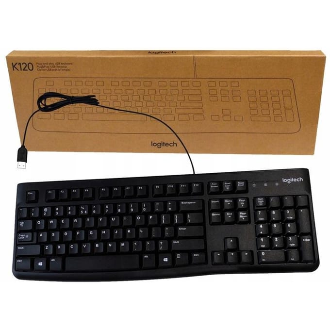Logitech K120 - keyboard - QWERTY - Italian Input Device - Toetsenbord - Italiaans