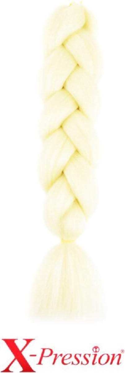 X-pression Ultra Braid SB - vlechthaar wit/blond - Synthetisch haar- xpression vlechthaar. Blackhair