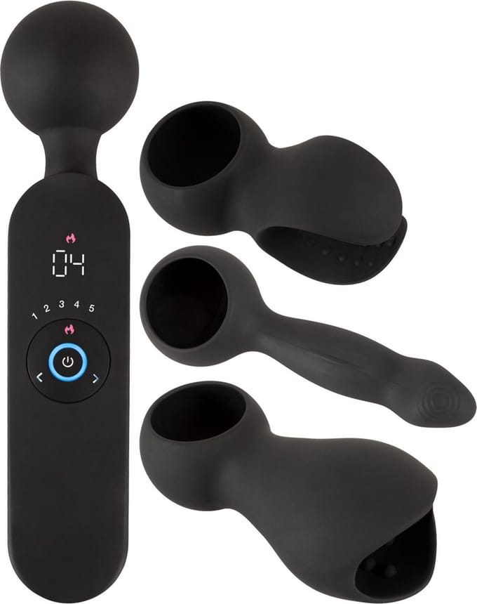Couples Choice Wand Vibrator met 3 Standen Zwart