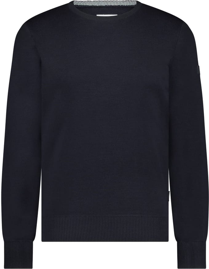 State Of Art Trui Wol Blend Navy - Maat L - Heren - Pullovers