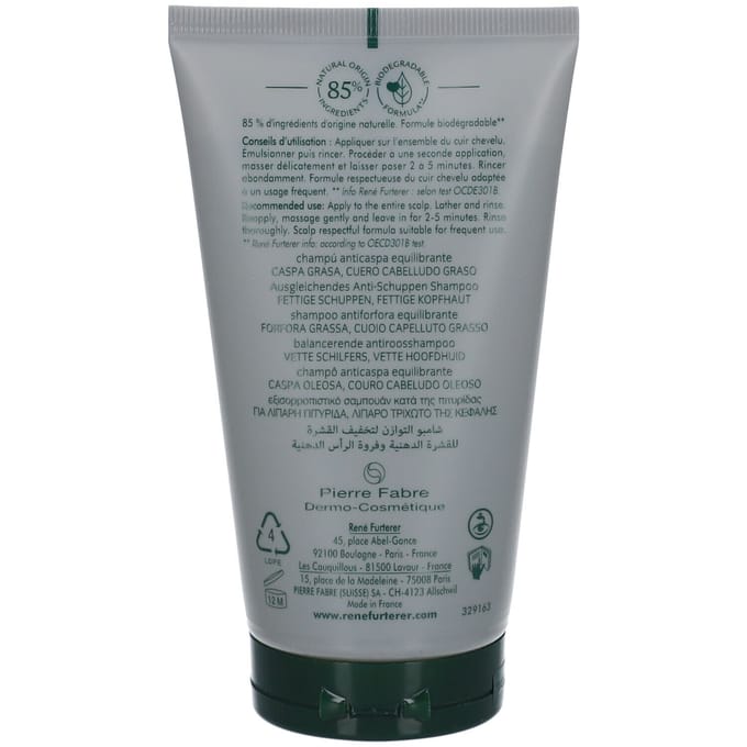 Rene Furterer Neopur Balancerende Antiroos Shampoo - Vette Schilfertjes 150ml