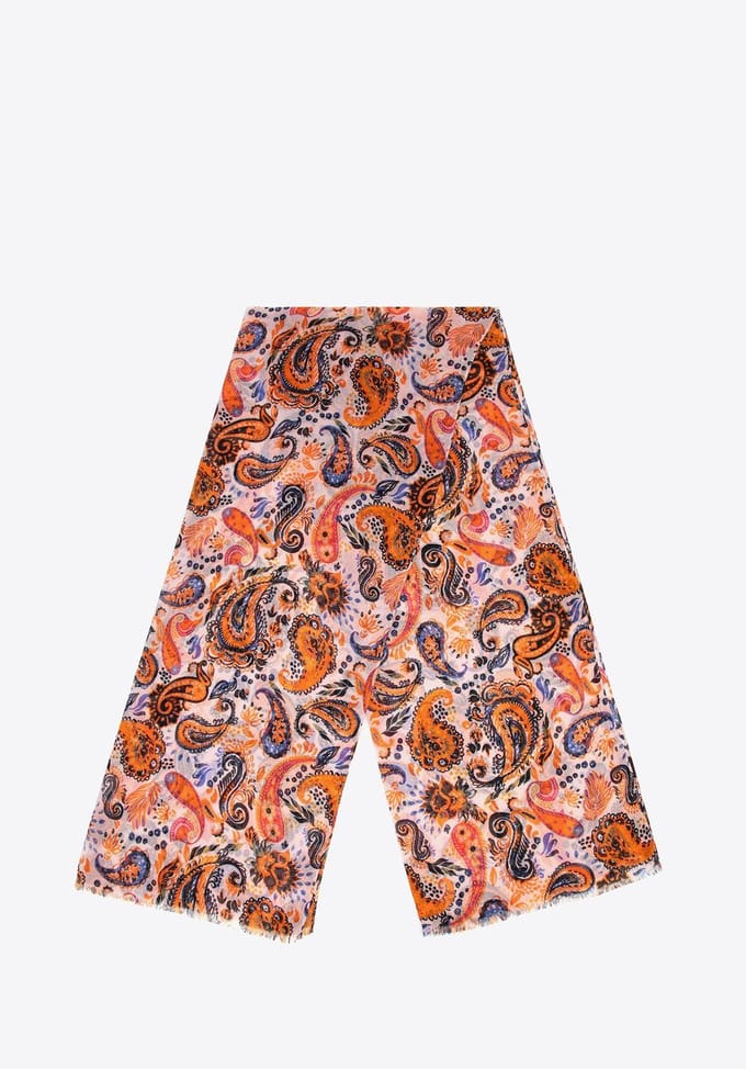 Wittchen - Sjaal - Paisley Motief - Multicolor - Polyester