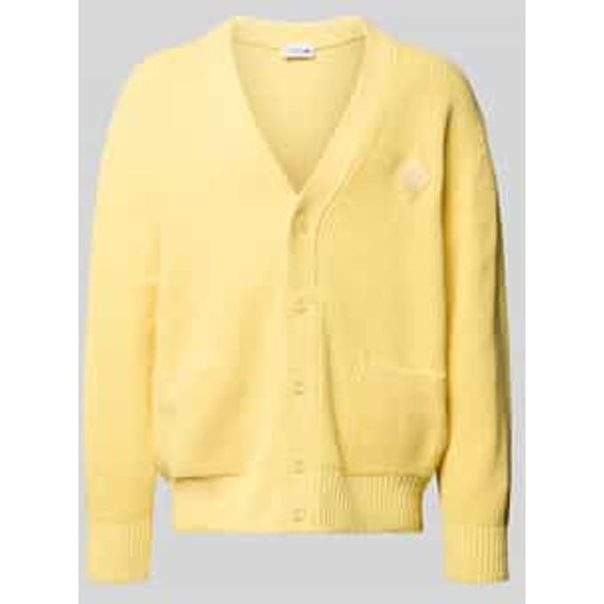 Relaxed fit gebreid jack van katoenmix model 'COTES PERLEES'