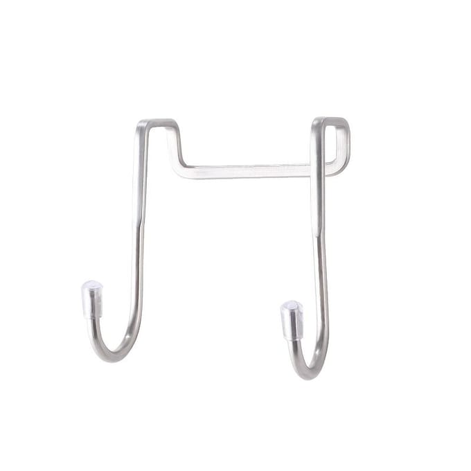 1 Pièce Crochets Doubles en S Acier Inoxydable Installation Facile Sans Perçage Polyvalent Cintre pour Porte de Placard