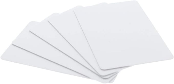 Blanco PVC ID-kaarten CR80 30 Mil voor kaartprinters - 500 stuks
