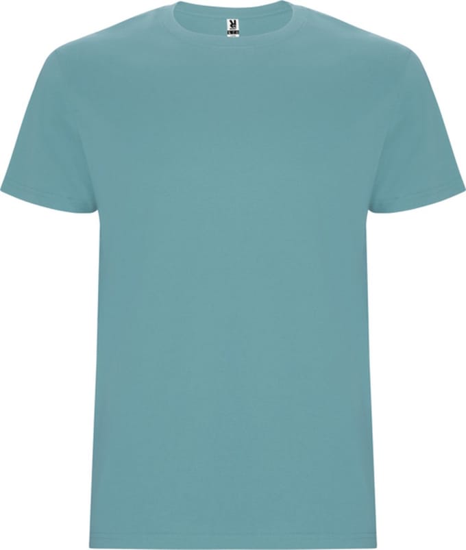 2 Pack T-shirt's unisex met korte mouwen 'Stafford' Dusty Blue - M