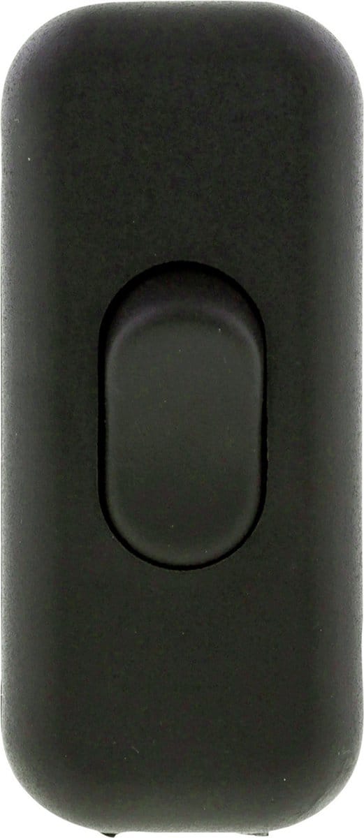 Scanpart snoerschakelaar - Zwart - 2 polig - 2 x 0.75 mm